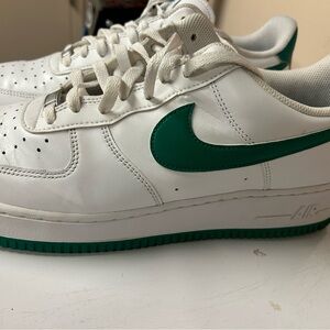 Nike Mens Air Force 1 FJ4146-102 White /Green Casual Shoes Sneakers Size 12